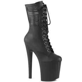 8 Inch Heel ENCHANT-1040PK Black Pu