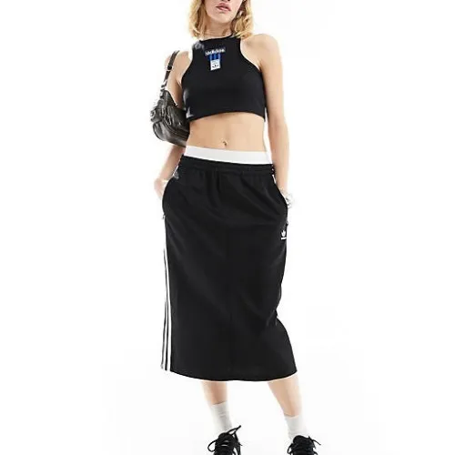 adidas  |Crew Neck Street Style Plain Logo Cropped Tops