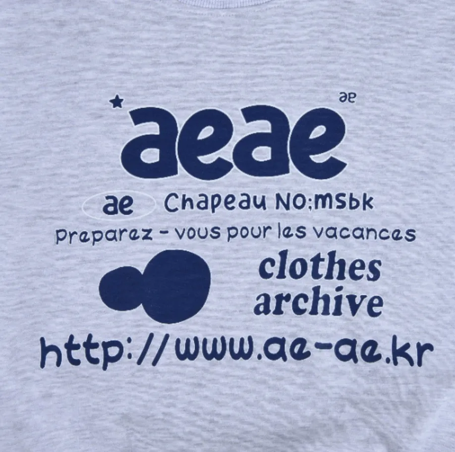 AEAE  |U-Neck Long Sleeves Cotton Logo Cropped Tops