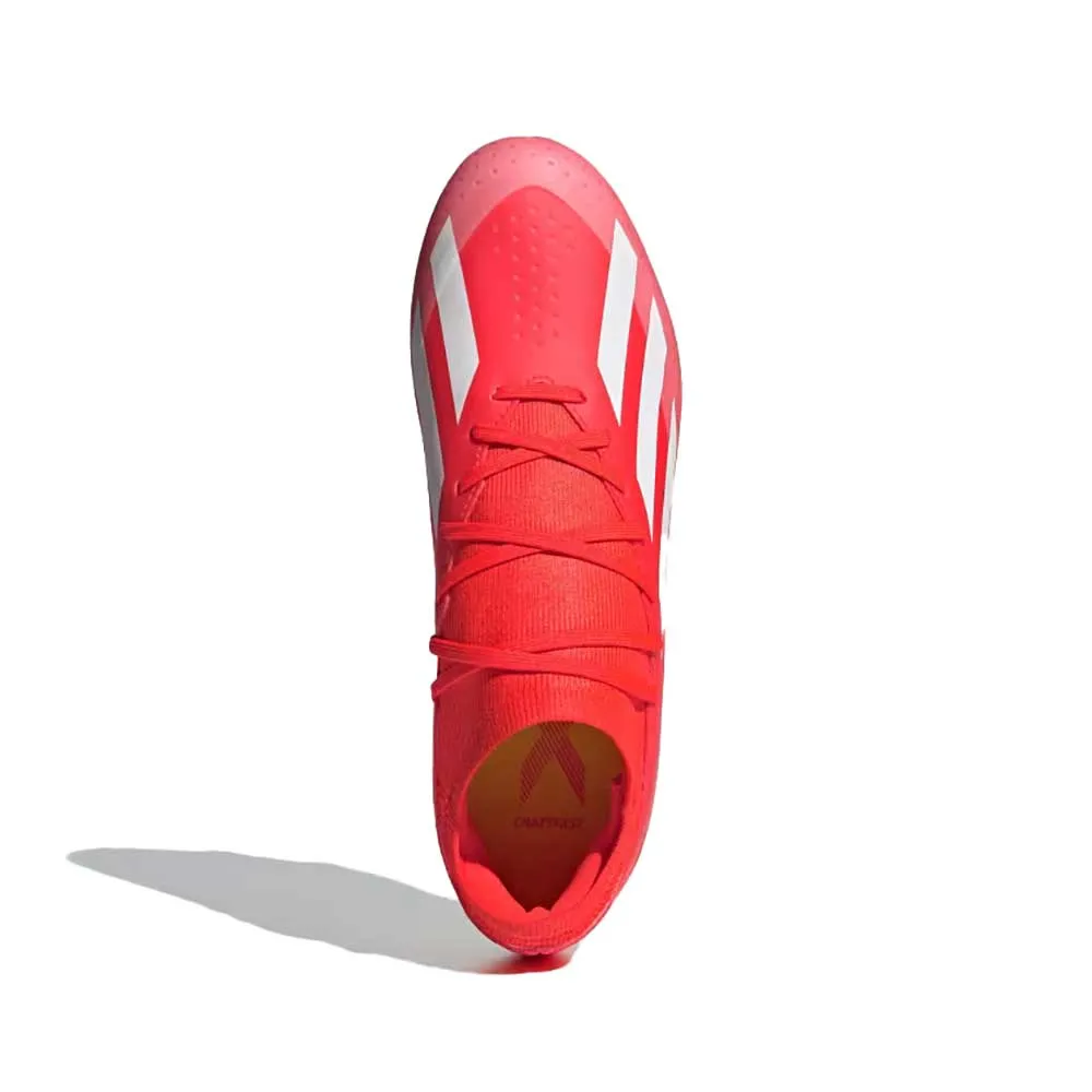 All Gender X Crazyfast League FG Soccer Shoes - Solar Red/Cloud White/Team Solar Yellow - Regular (D)