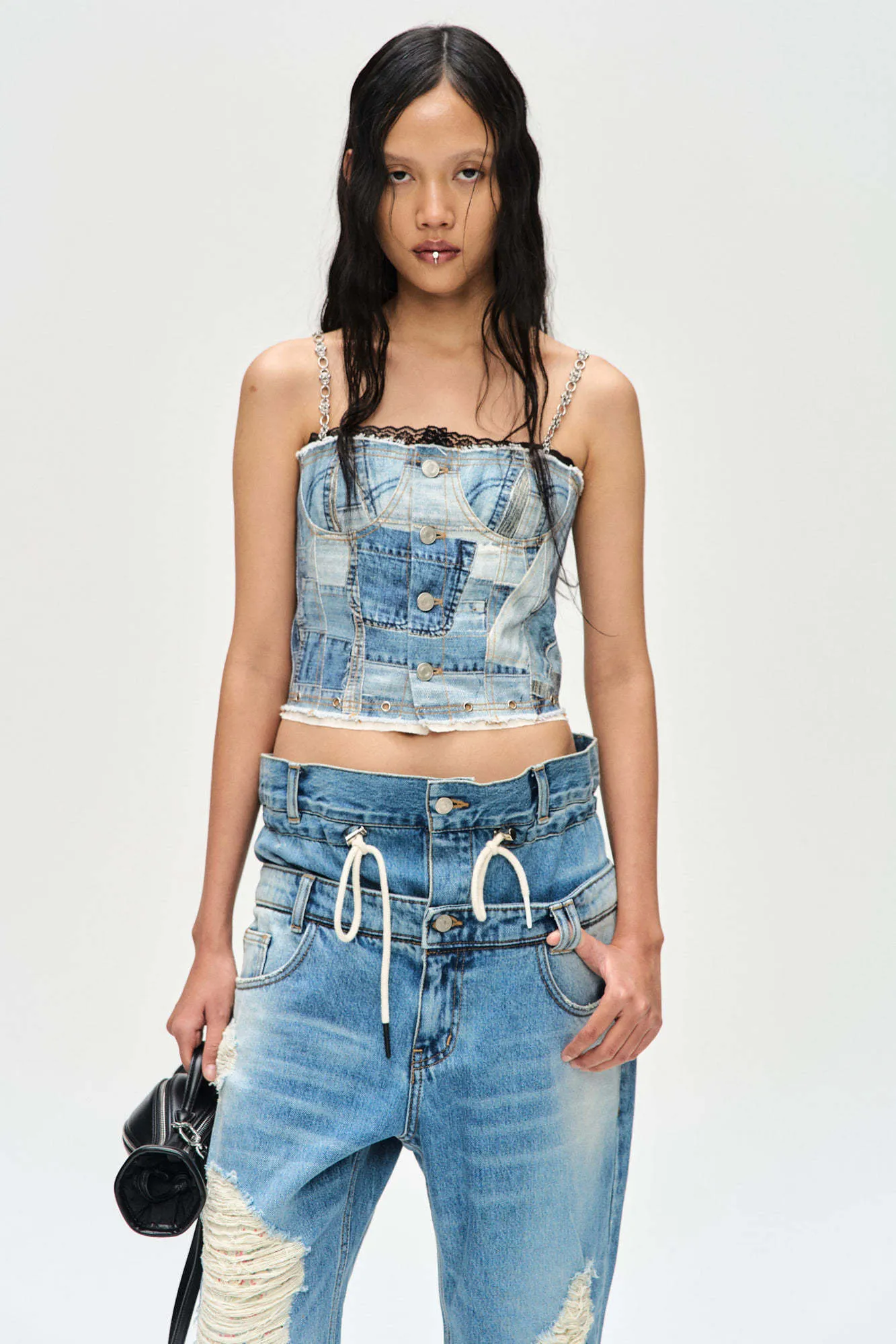 ANDERSSON BELL  |Sleeveless Street Style Cropped Tops Tanks & Camisoles