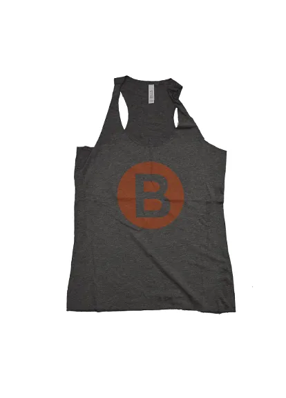 B Street Tank Tops- Grey W/ Orange B Street Logo- LIMITED QUANTITY & SIZING