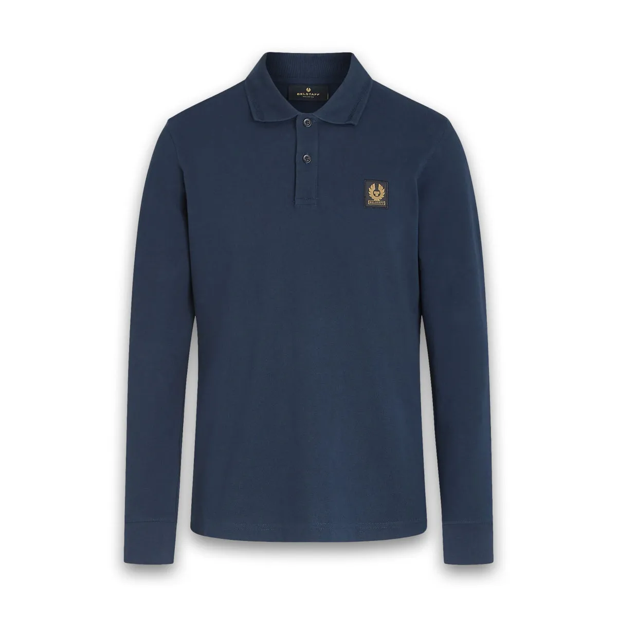 Belstaff - Essentials LS Polo Shirt in Dark Ink