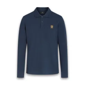 Belstaff - Essentials LS Polo Shirt in Dark Ink