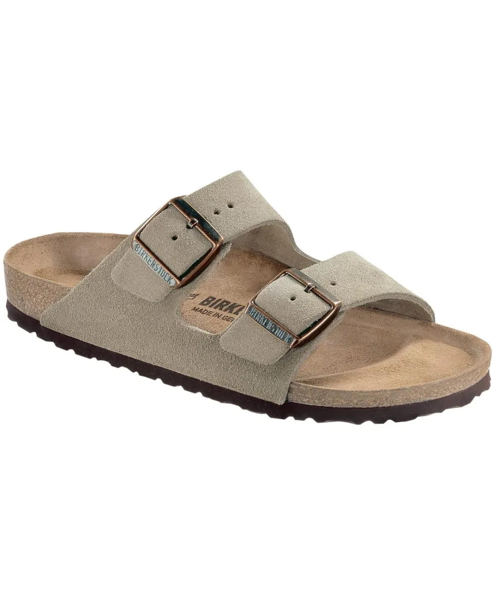 Birkenstock Arizona Suede Leather Sandals - Narrow Footbed - Adjustable Fit