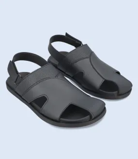 BM5673-BLACK-Men Casual Sandal