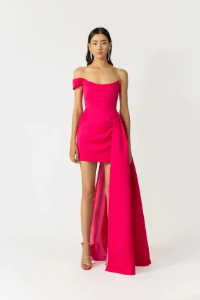 Brenda Mini Dress in Hot Pink