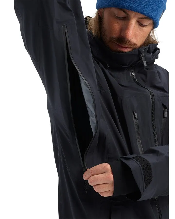 Burton Mens [ak] Hover Gore-Tex 3L Stretch Jacket - True Black - 2023