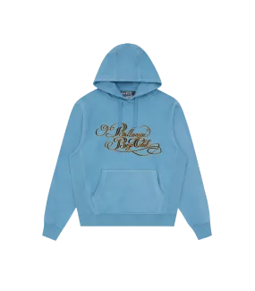 CALLIGRAPHY LOGO POPOVER HOOD - BLUE