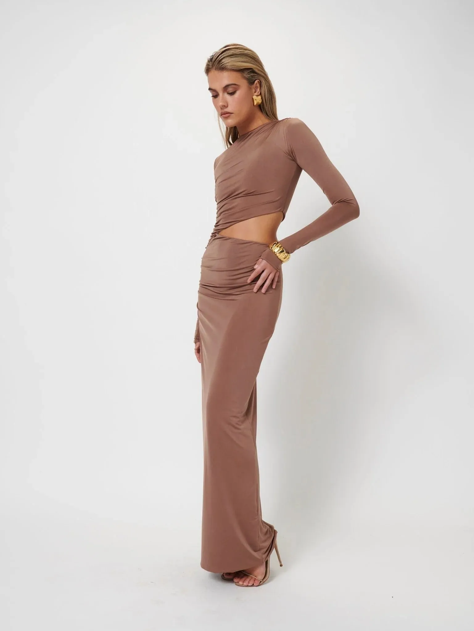 Cara Maxi Dress - Coffee