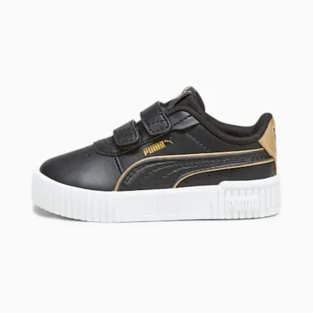 Carina 2.0 Pop Up Sneakers - Girls 0-4 years | PUMA Black-PUMA Gold-PUMA White | PUMA Shoes | PUMA 