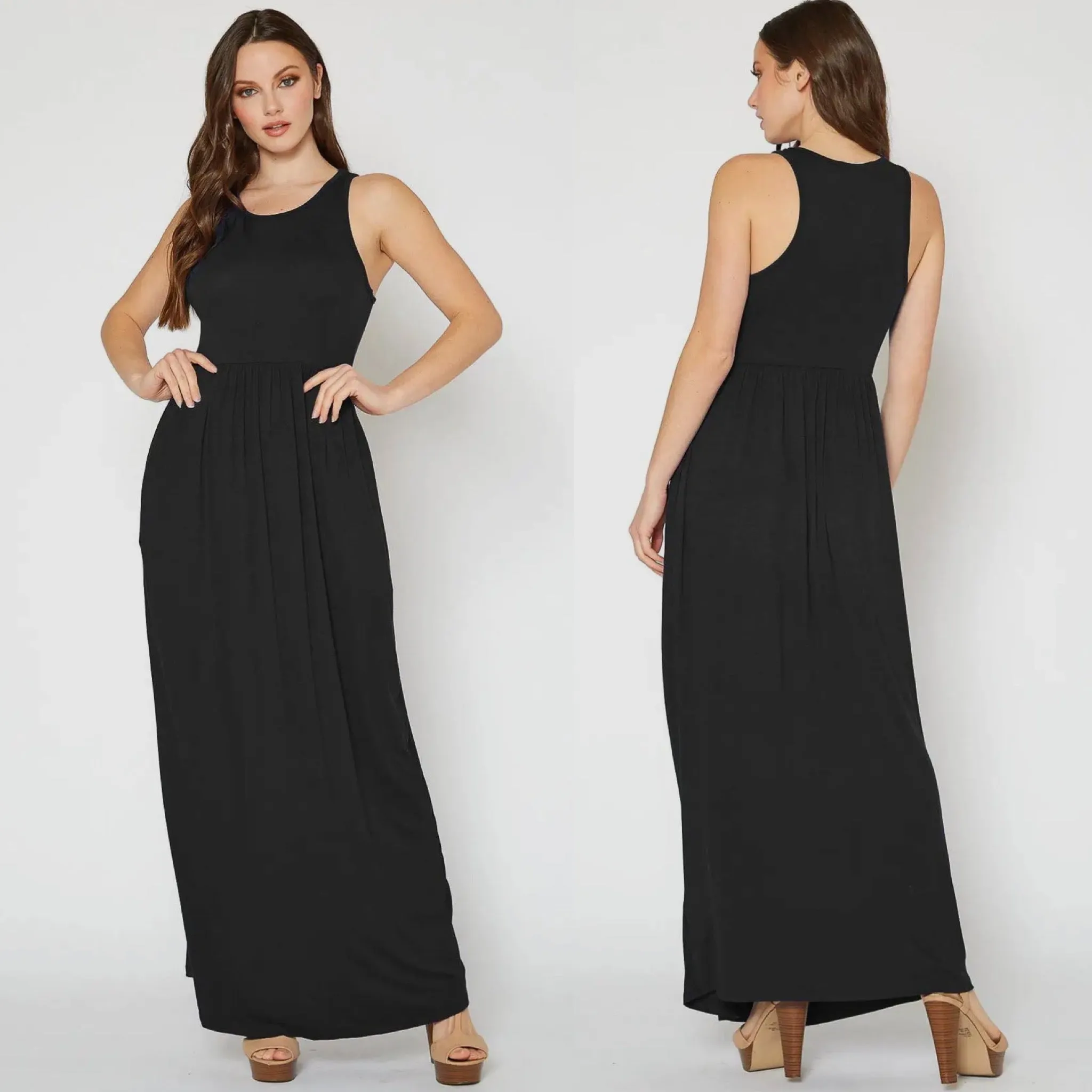 Carla Maxi Dress - Black