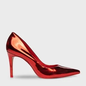 Carrano Scarpin Glam Metallic Pumps - Vermelho