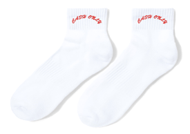 Cash Only Ankle Socks / White