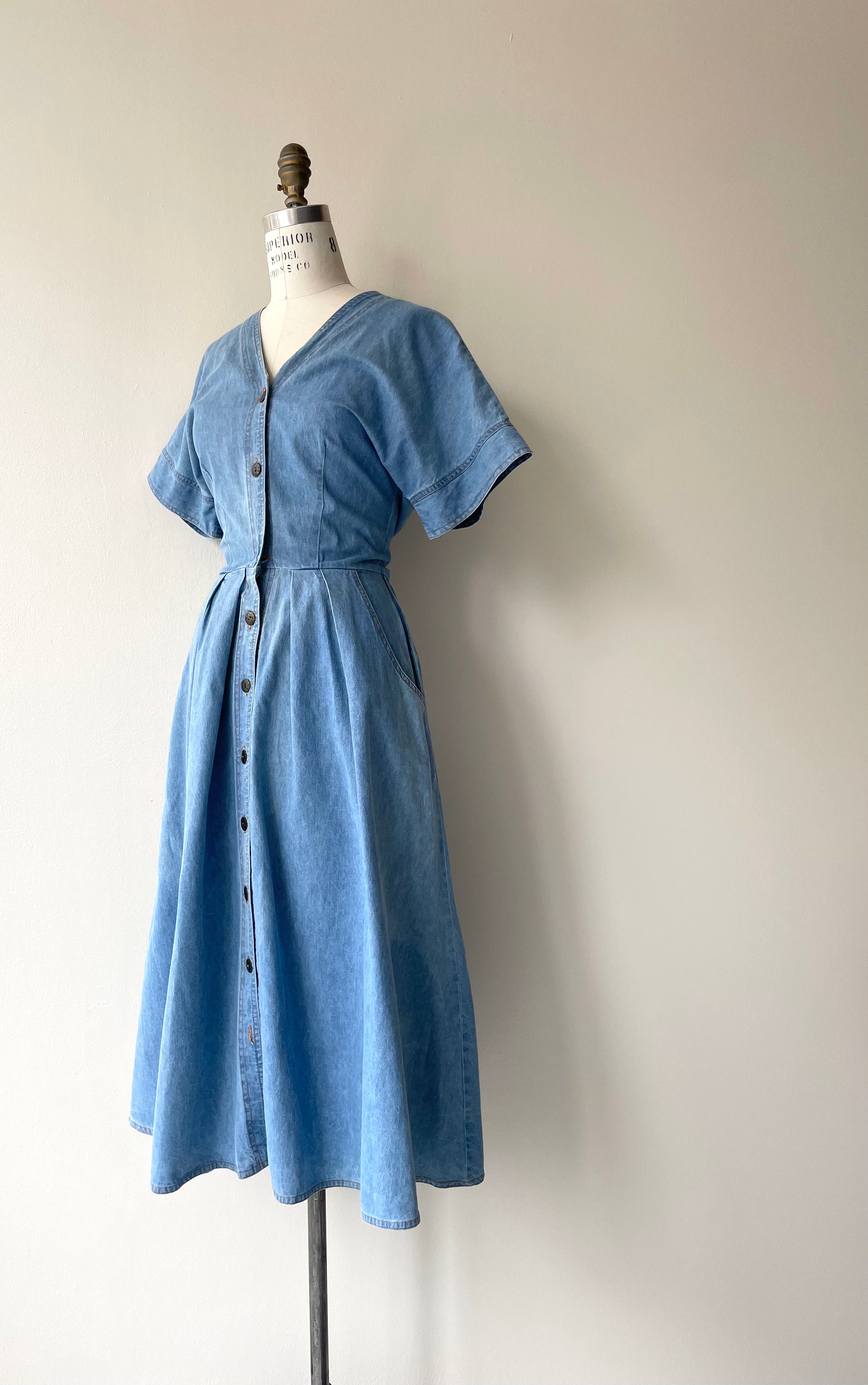 Cevennes Denim Dress | 1980s