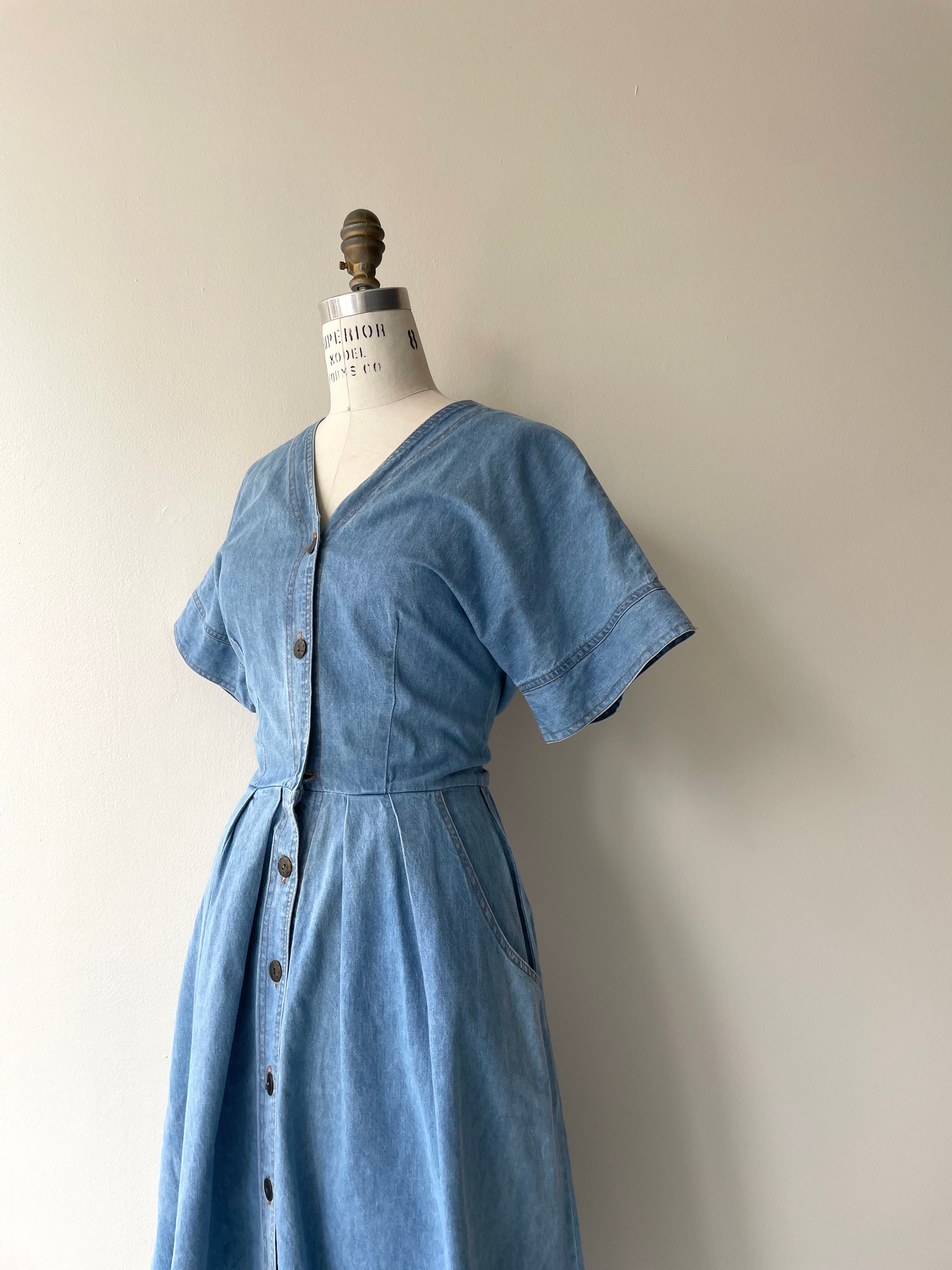 Cevennes Denim Dress | 1980s