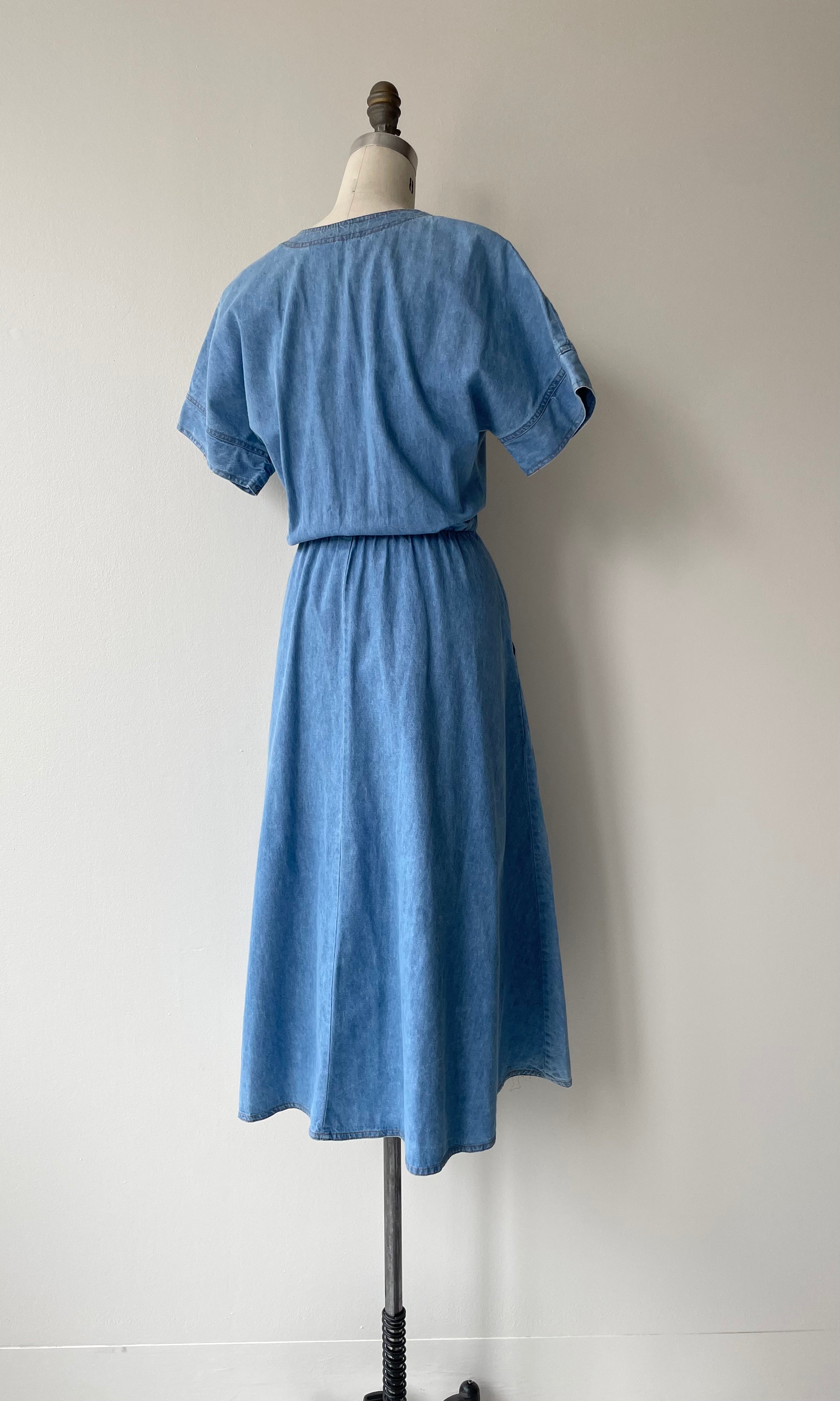 Cevennes Denim Dress | 1980s