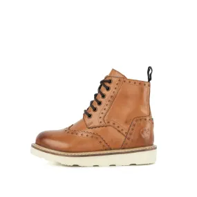 Children's Brooke Tan Brogue Boot