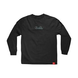 Chocolate Script L/S Tee - Black