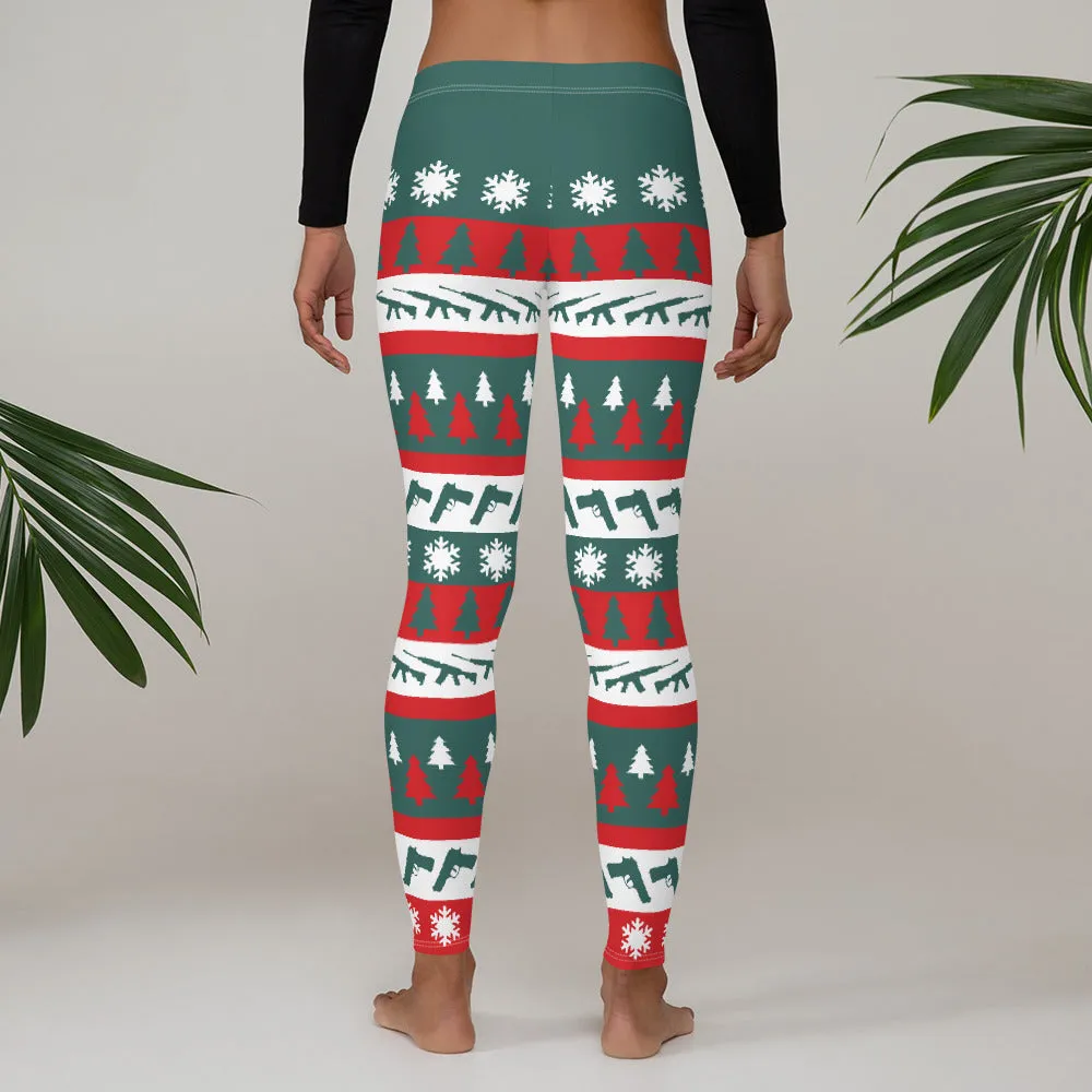 Christmas and Guns Leggings