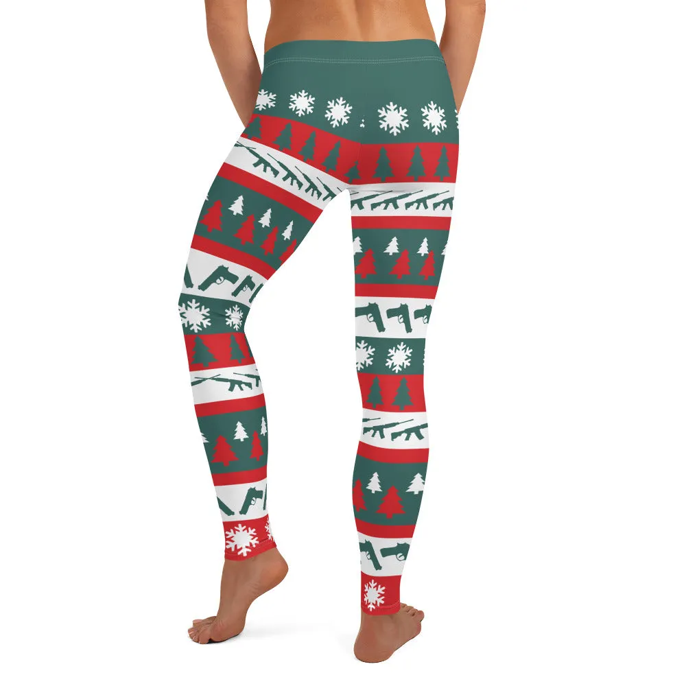 Christmas and Guns Leggings