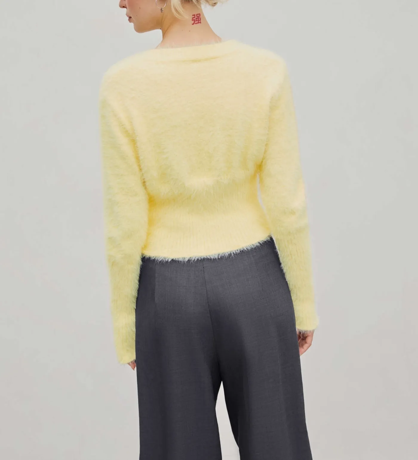 Cider  |Casual Style Long Sleeves Plain Co-ord Cropped Tops