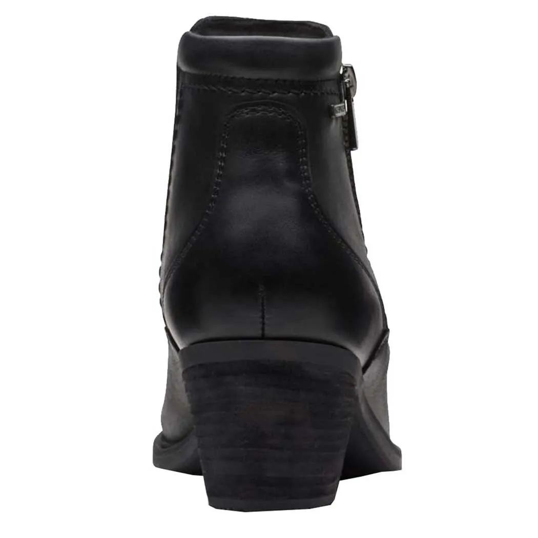 Clarks Neva Zip WP Heeled Bootie Black (Women's)