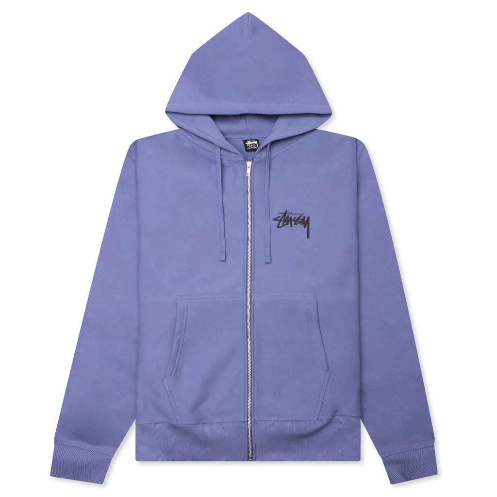 Classic Dot Zip Hood - Storm