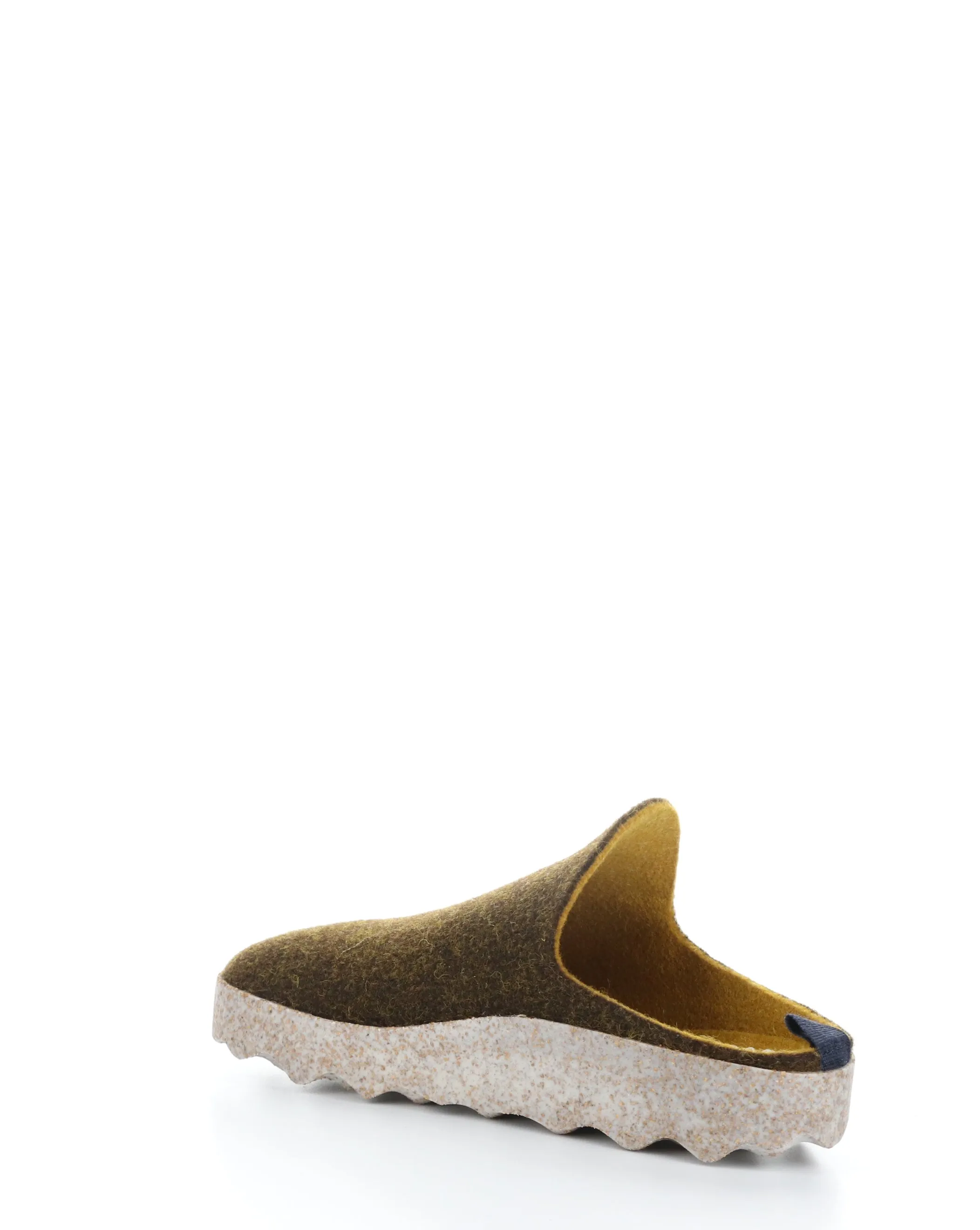 COME023ASP Brown Slip-on Mules