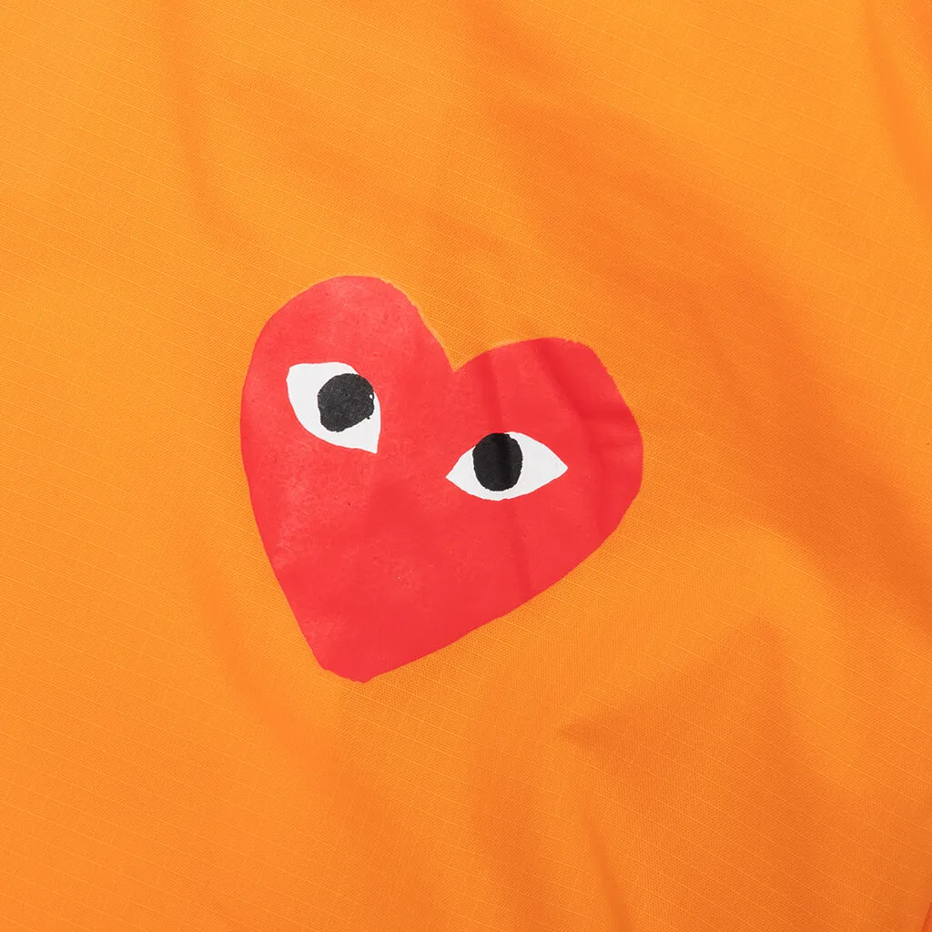 Comme des Garcons Play x K-Way Kids Half Zip Jacket - Orange