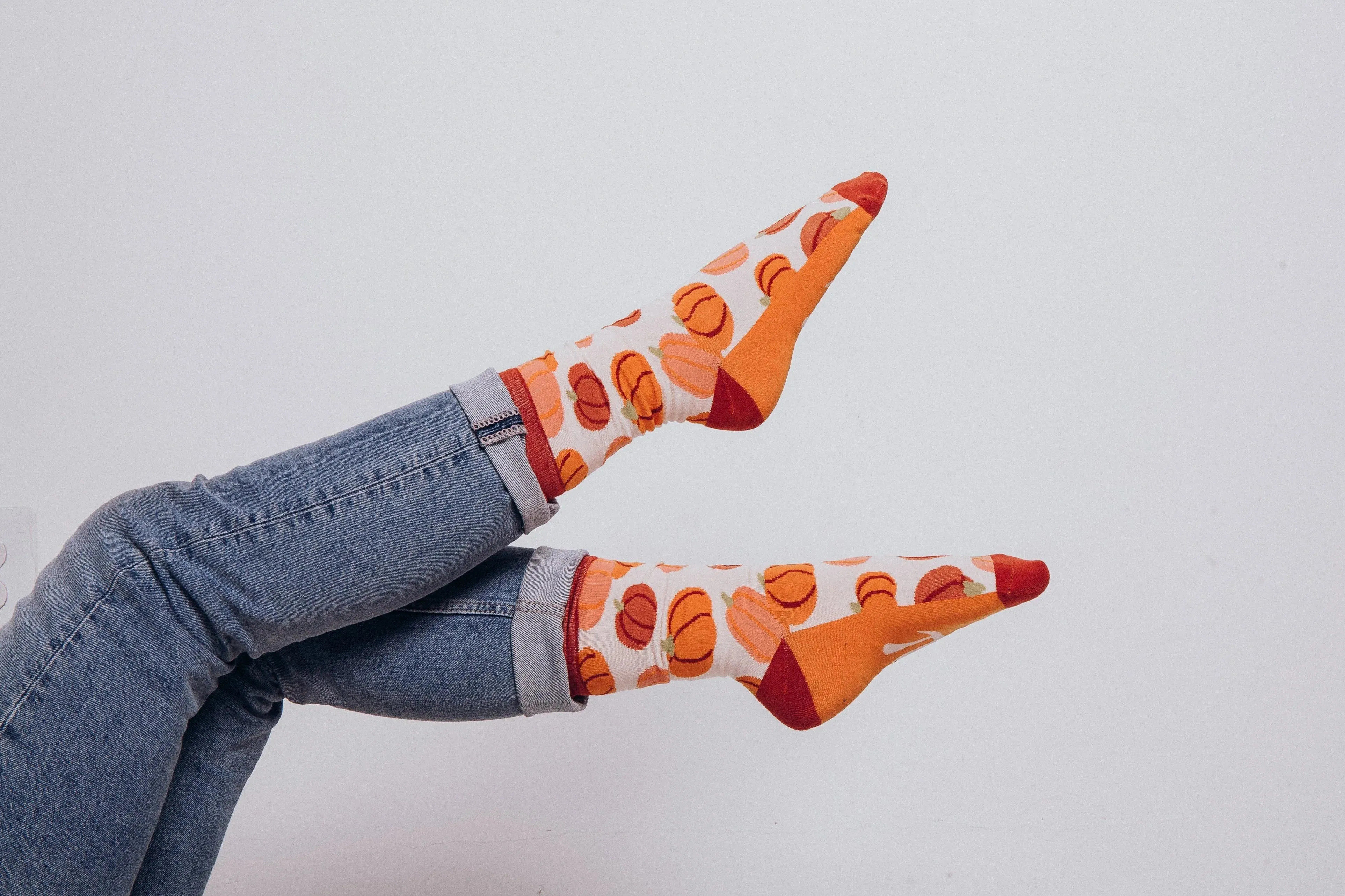 Crew Socks in Pumpkin Pi