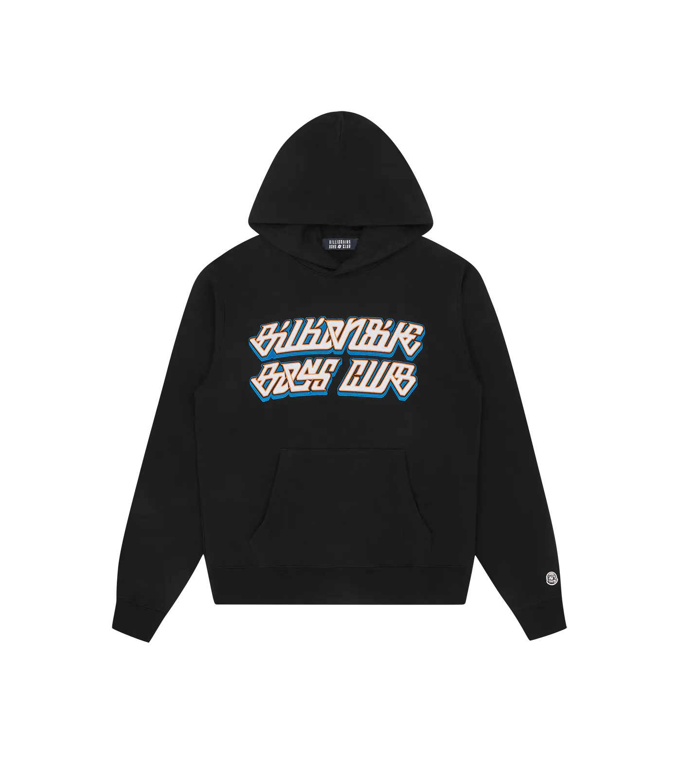 CURSIVE LOGO POPOVER HOOD - BLACK