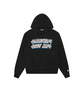 CURSIVE LOGO POPOVER HOOD - BLACK