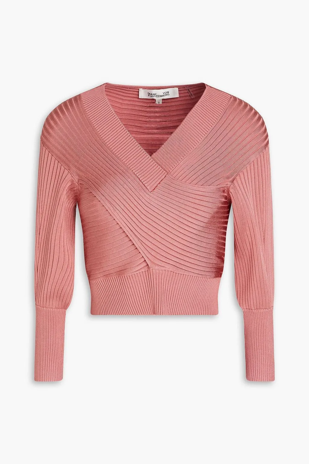 DIANE von FURSTENBERG  |Casual Style Nylon Long Sleeves Elegant Style Cropped Tops