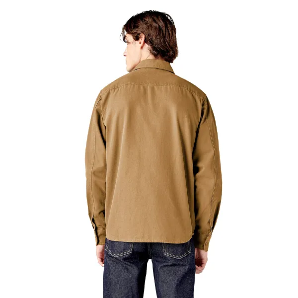 Dickies Duck Canvas Long Sleeve Utility Shirt - Stonewashed Brown Duck