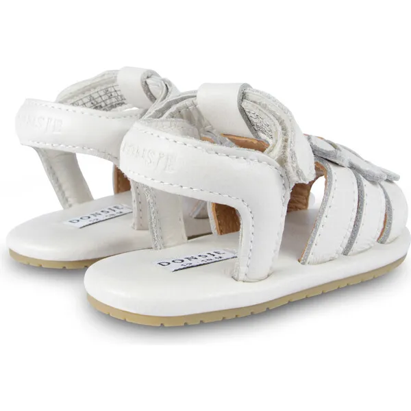 Donsje Amsterdam Tuti Fields Daisy Leather Sandals, Off-White