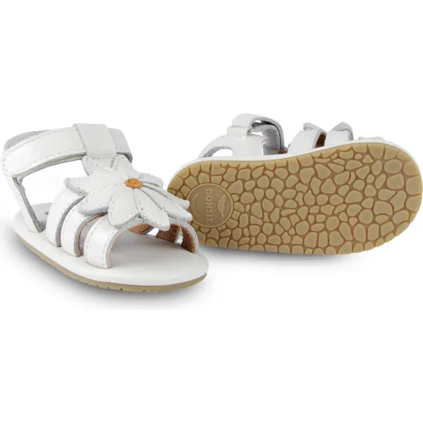 Donsje Amsterdam Tuti Fields Daisy Leather Sandals, Off-White