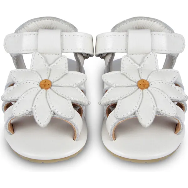 Donsje Amsterdam Tuti Fields Daisy Leather Sandals, Off-White