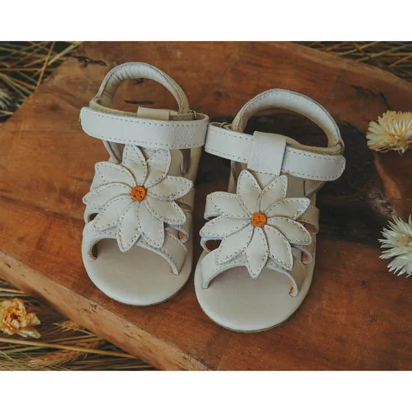 Donsje Amsterdam Tuti Fields Daisy Leather Sandals, Off-White