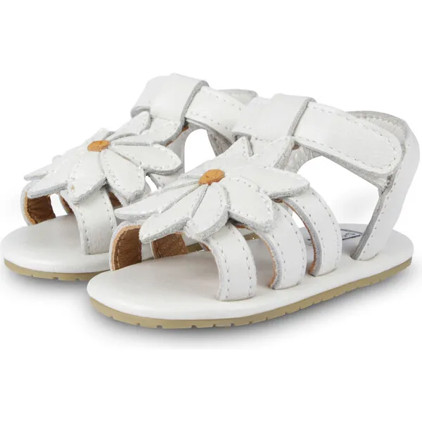 Donsje Amsterdam Tuti Fields Daisy Leather Sandals, Off-White