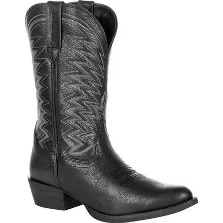 Durango® Rebel Frontier™ Black Western R-Toe Boot