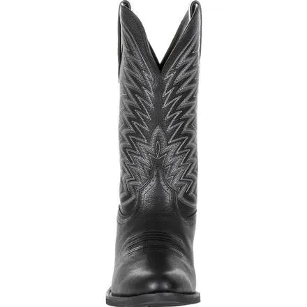 Durango® Rebel Frontier™ Black Western R-Toe Boot