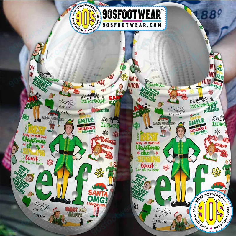 Elf Crocs Santa Best Way To Spread Christmas Funny Elf Movie Clog Shoes