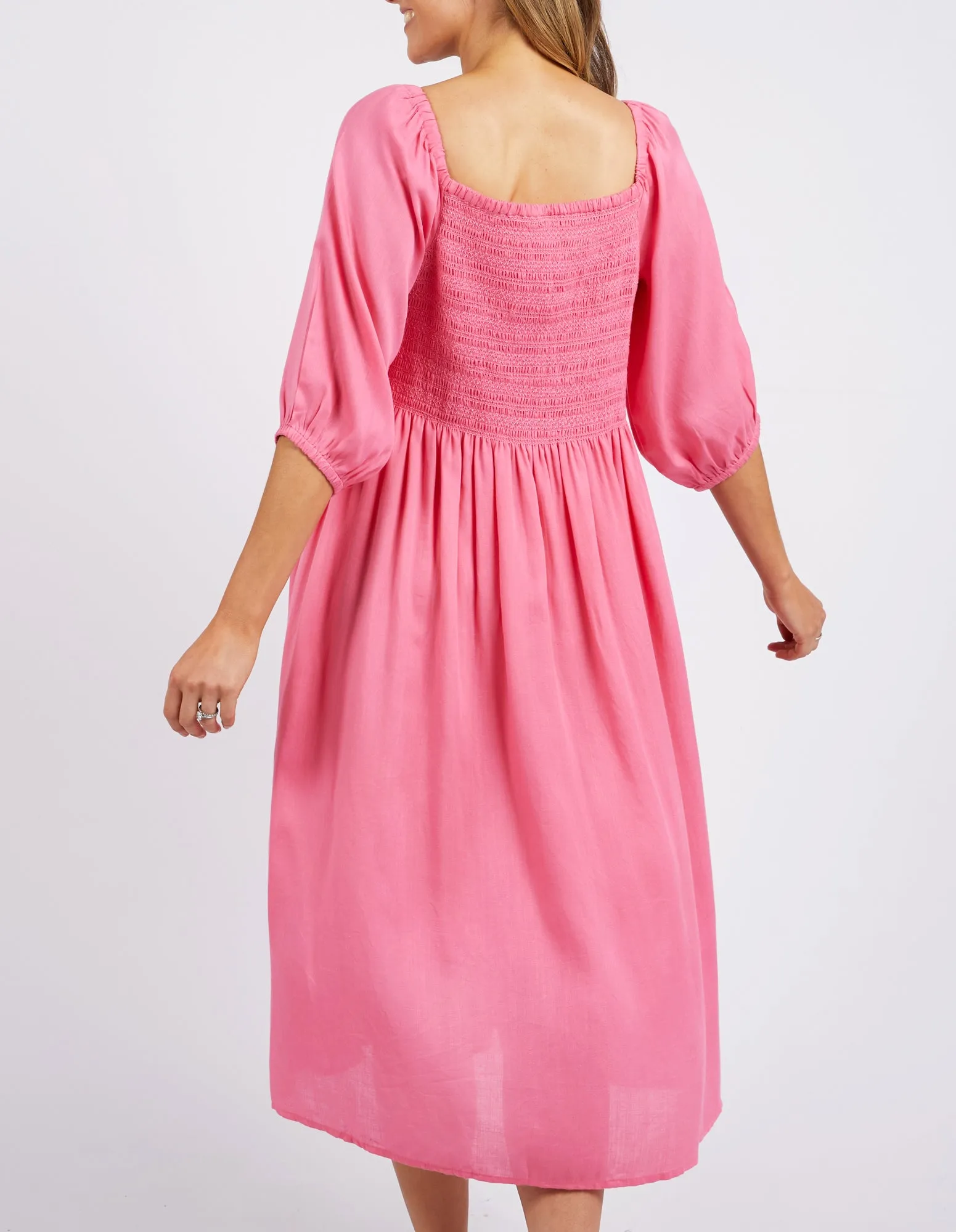 Elm Dusk Midi Dress - Pink Lemonade