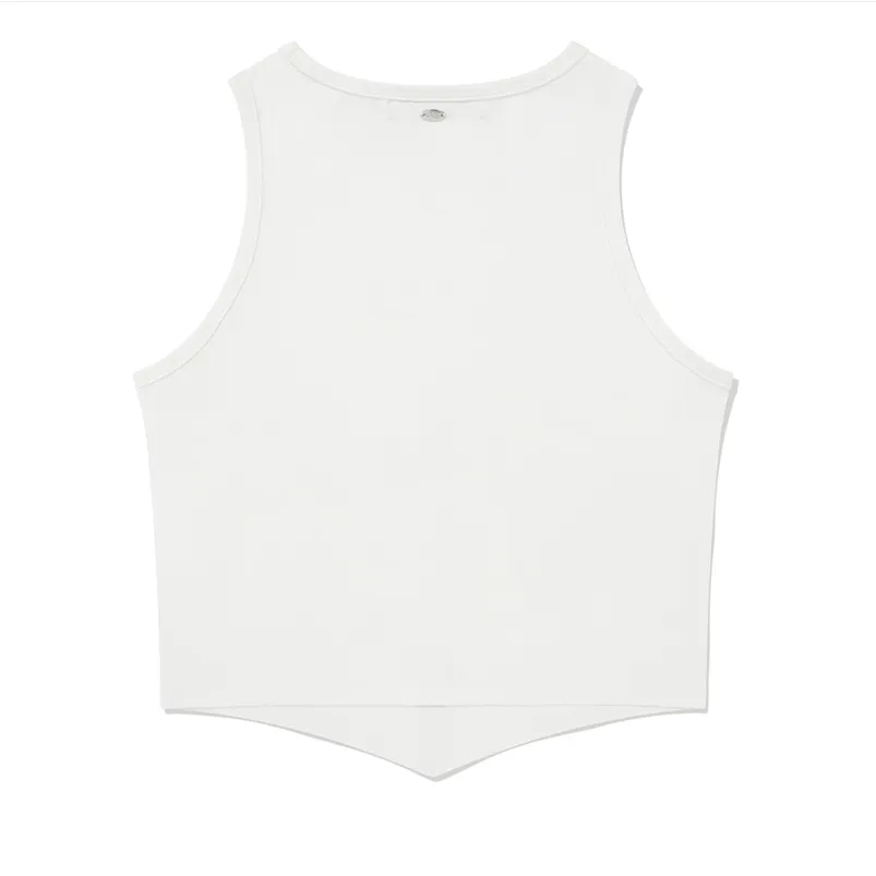 Fallett  |Street Style Plain Cotton Logo Cropped Tops