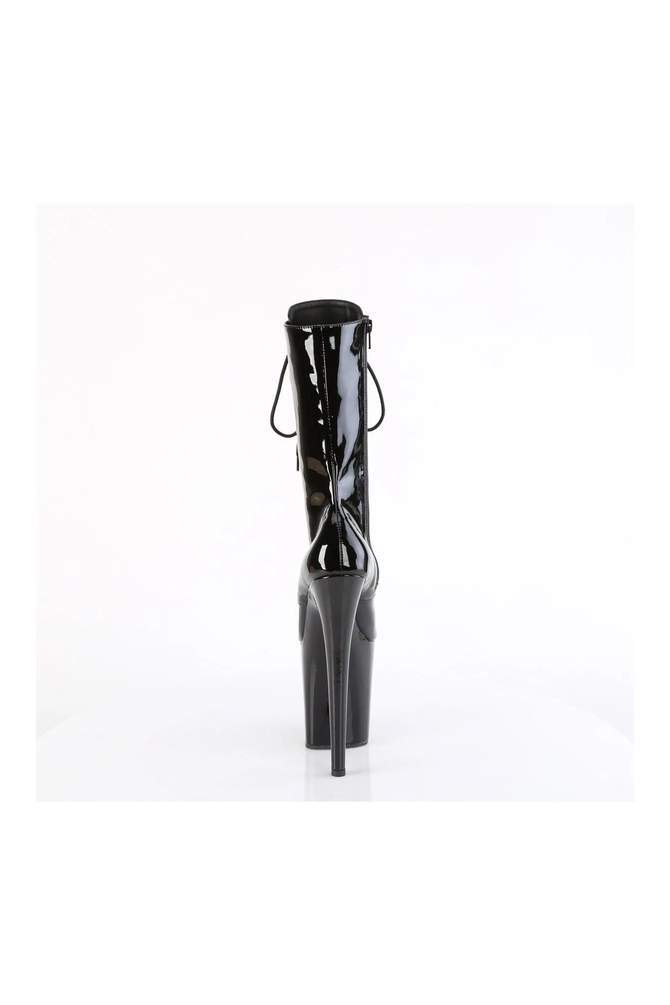 FLAMINGO-1054 Black Patent Knee Boot