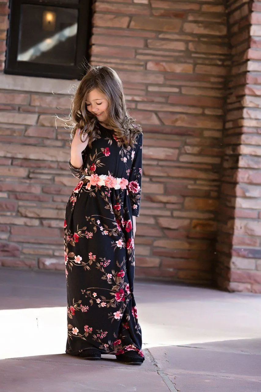 Floral Maxi Dress Matching Outfit - Priority Shipping