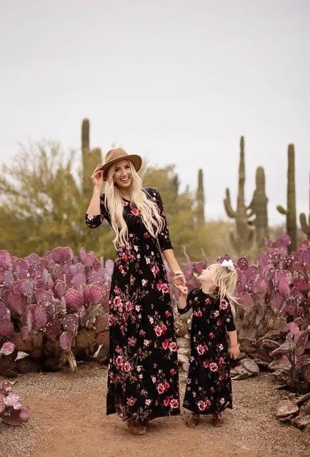 Floral Maxi Dress Matching Outfit - Priority Shipping