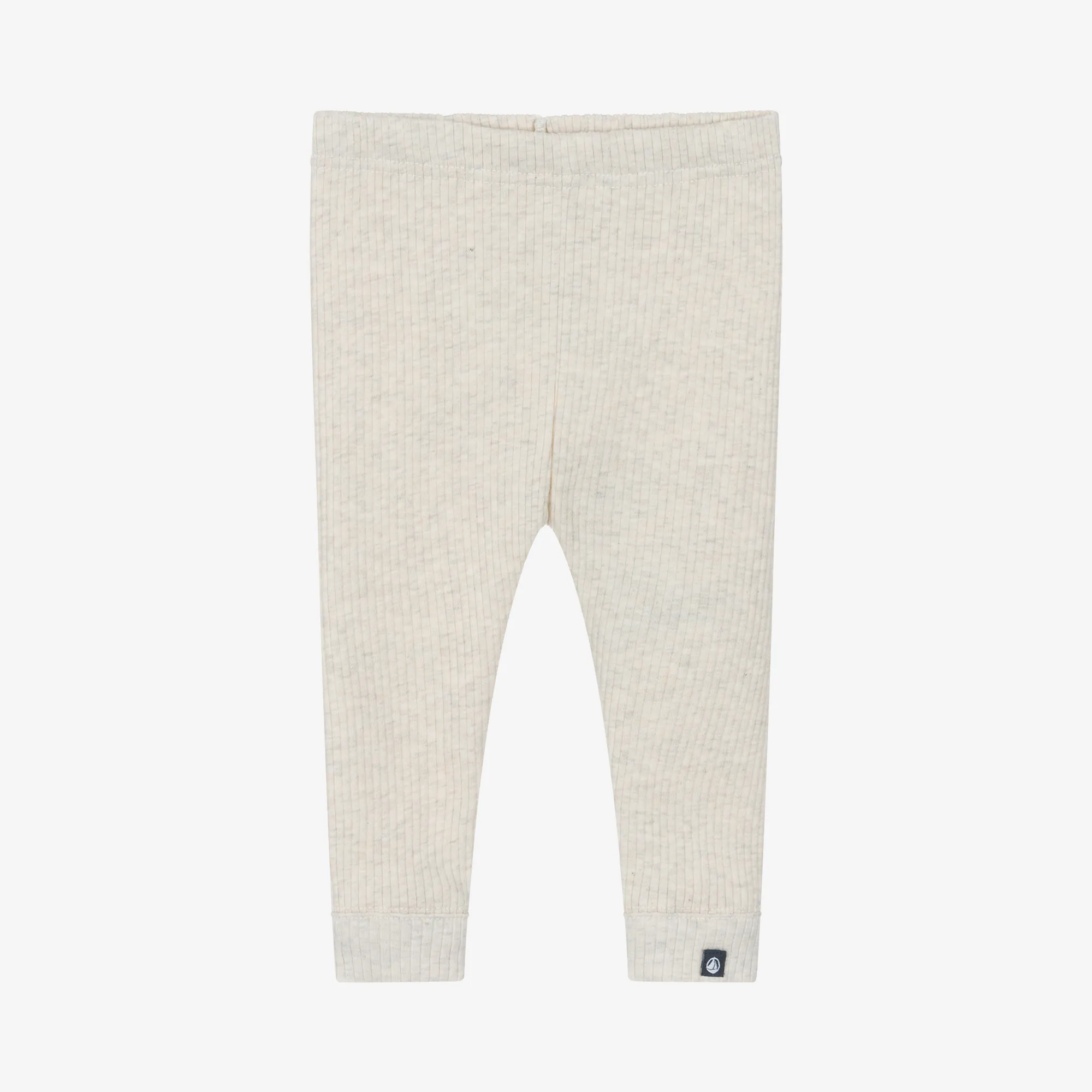 Girls Ivory Organic Cotton Leggings