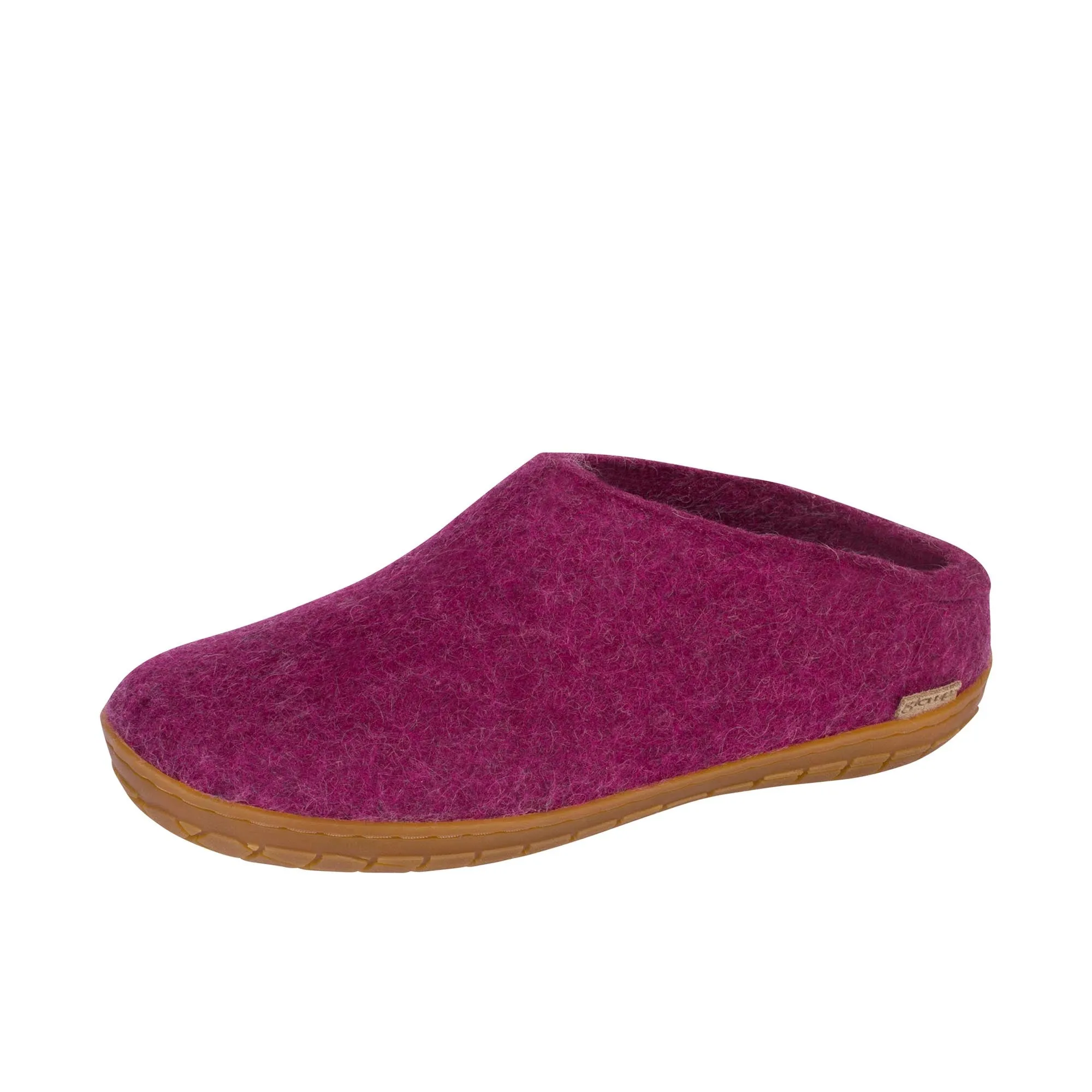 Glerups The Slip-On With Honey Rubber Sole Cranberry